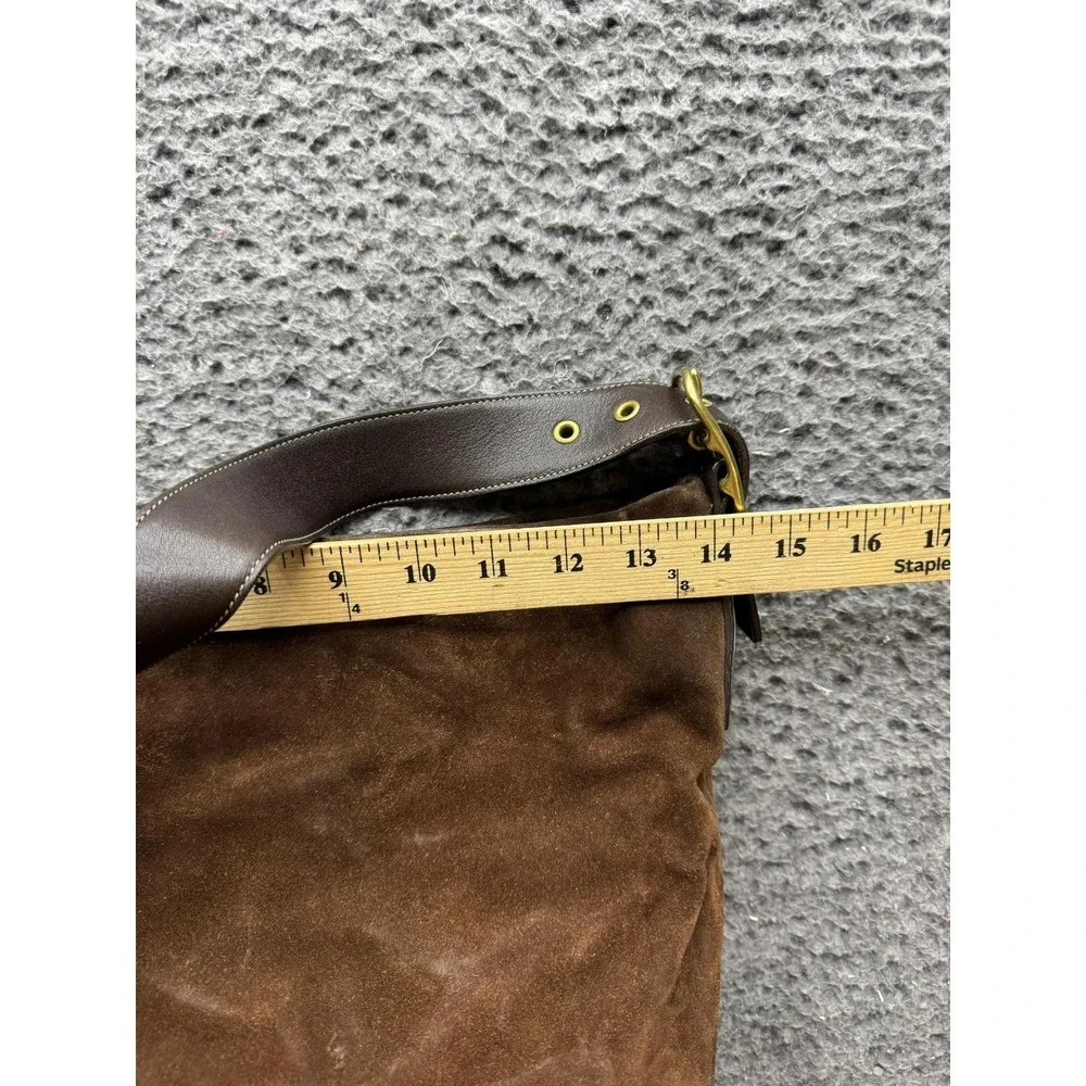 Vintage Coach Women's 9196 Legacy Suede Hobo Shoulder Bag Dark Brown - Picture 13 of 14
